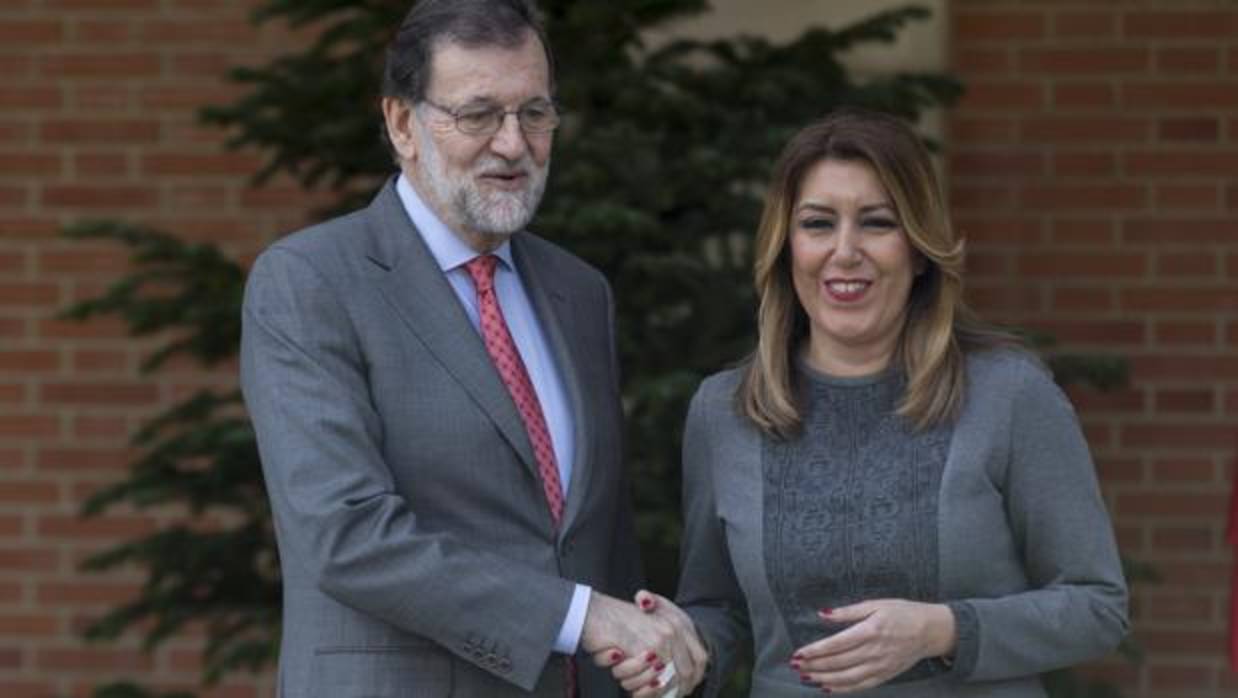 Mariano Rajoy y Susana Díaz, en su última reunión, donde se trató el tema de la financiación andaluza