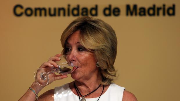 Rueda de prensa de la presidenta de la Comunidad de Madrid Esperanza Aguirre presentando su dimisión.