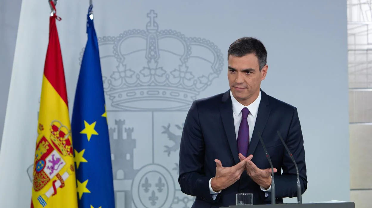 El presidente del Gobierno, Pedro Sámchez, comparece ante los medios después del Consejo de Ministros