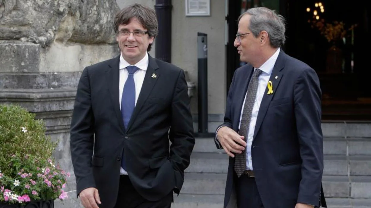 Puigdemont y Torra reunidos en Bruselas