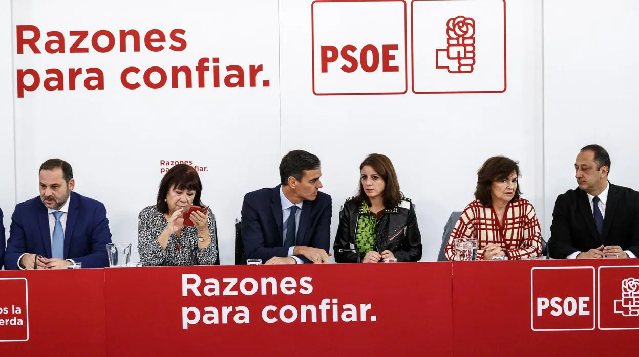 Pedro Sanchez preside el comite ejecutivo del Psoe. el pasado 5 de noviembre