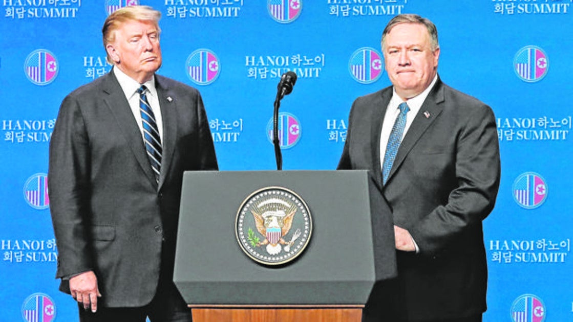 Donald Trump se levanta y se va