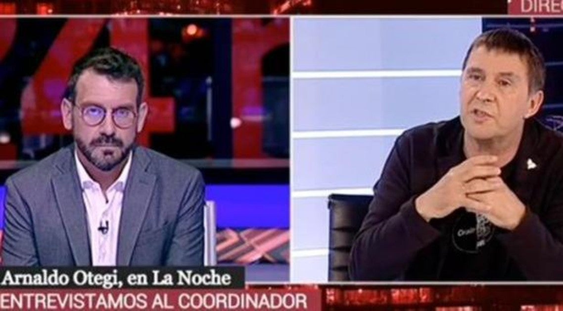 Imagen de la entrevista al etarra Arnalfo Otegi del pasado 26 de junio