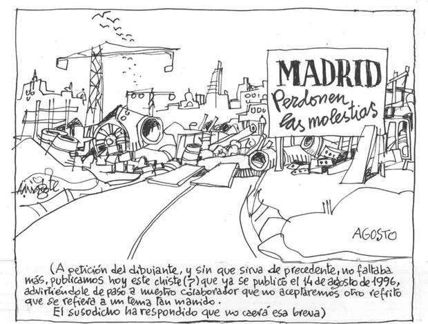 Las obras en Madrid, por Mingote