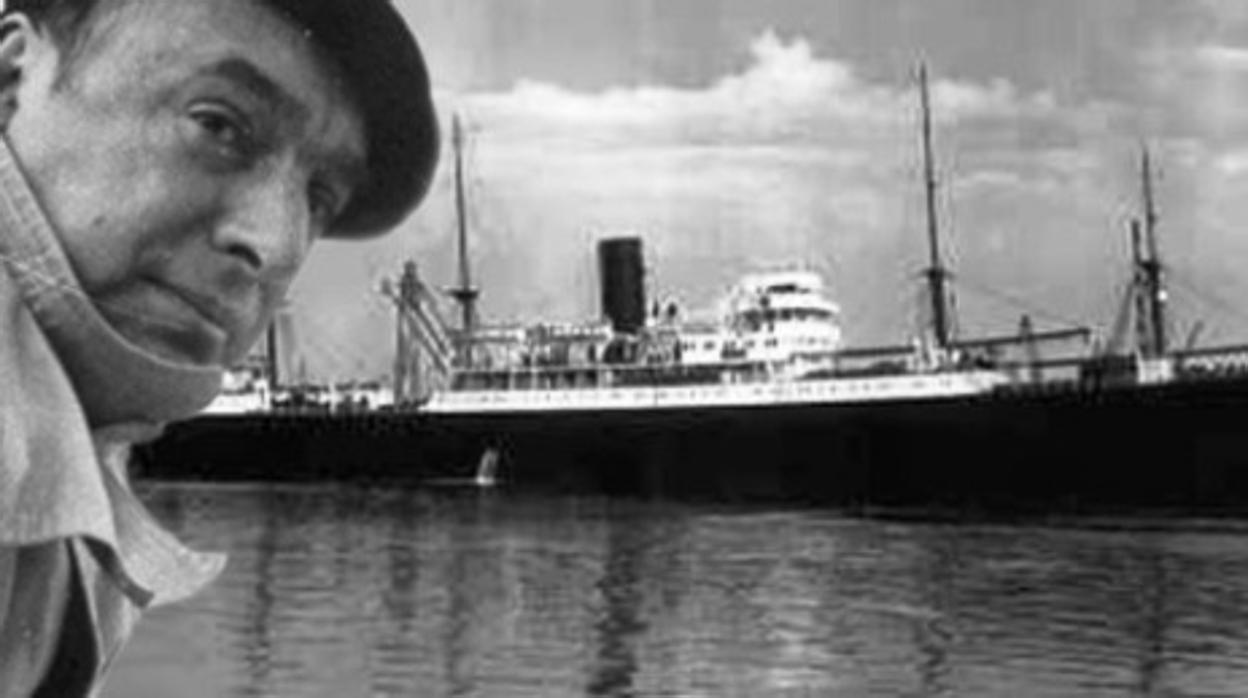 Pablo Neruda aprovechó para obtener fondos y fletar un barco de nombre Winnipeg.
