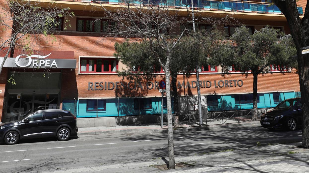 Una de las residencias con fallecidos por el coronavirus en Madrid capital