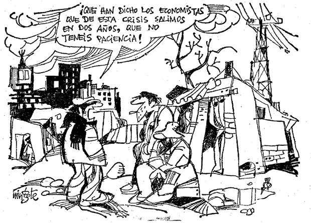 Un respiro con Mingote. La crisis económica