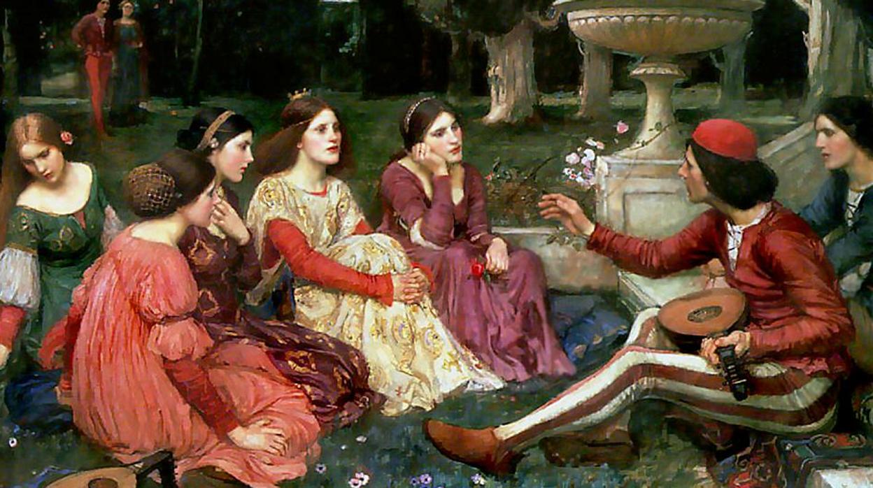 «A tale from The Decameron», de John William Waterhouse