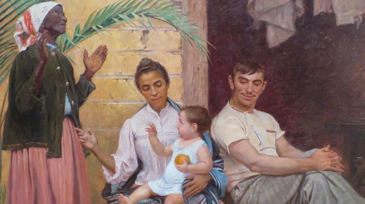 'A Redenção de Cam', una pintura al óleo realizada por el pintor español Modesto Brocos en 1895 que aborda las controvertidas teorías raciales de finales del siglo XIX