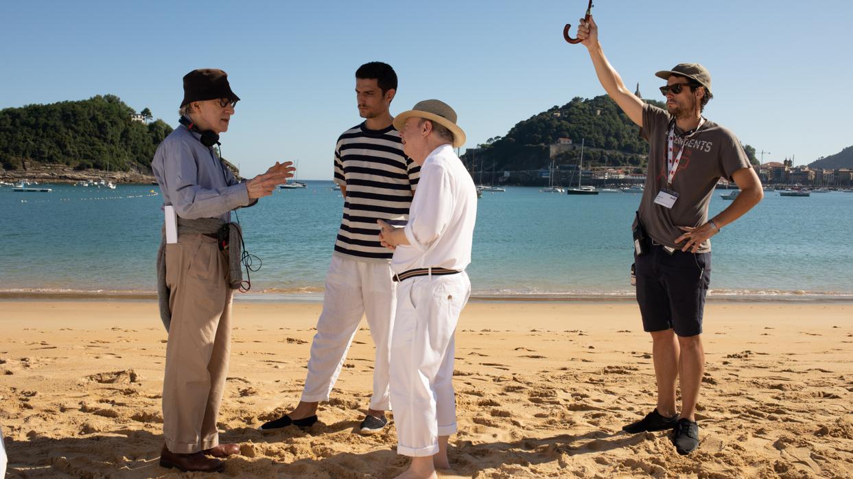 Woody Allen, durante el rodaje de una película.