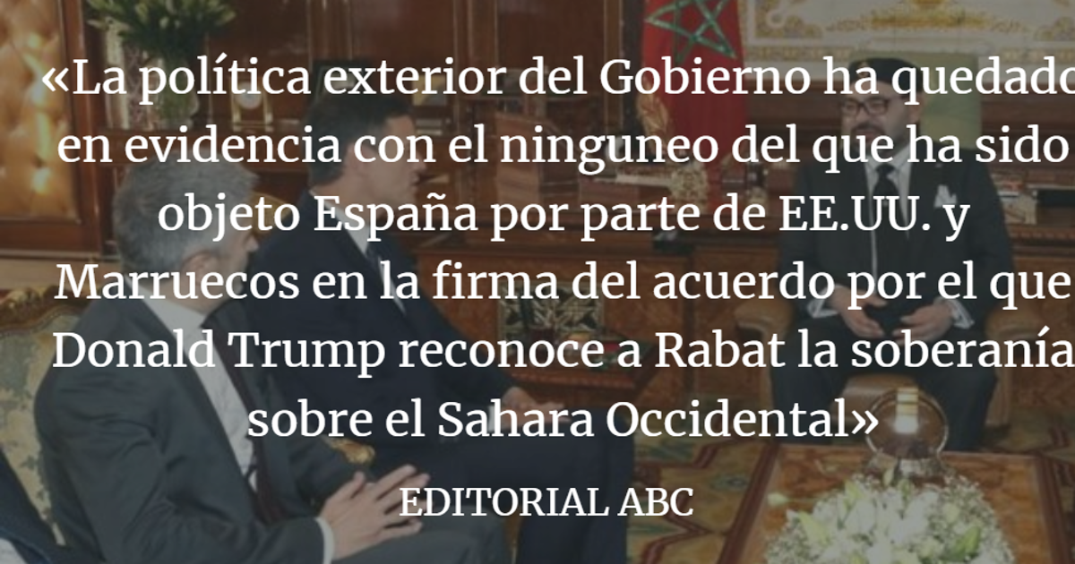 Ninguneo humillante a la política exterior española