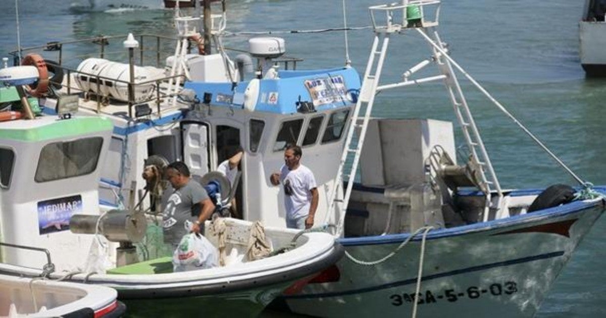 Pescadores en Conil.