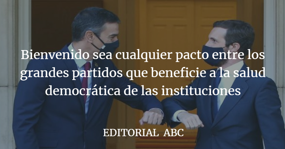 España necesita pactos, no cálculos particulares