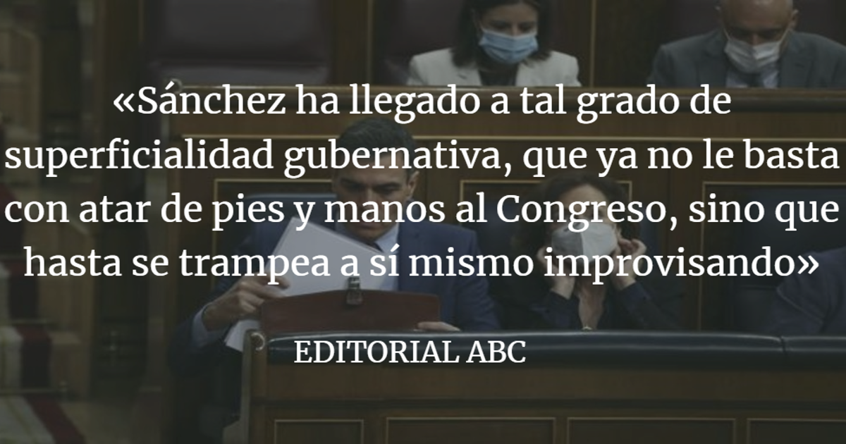 Editorial ABC: Trampeo legislativo hasta improvisando por decreto