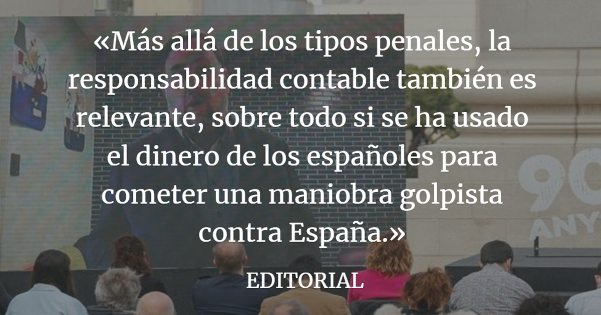 Editorial ABC: El dinero, la otra cuenta pendiente del separatismo