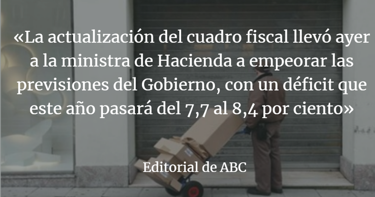 Editorial ABC: No hay peor negacionismo que el de la crisis económica