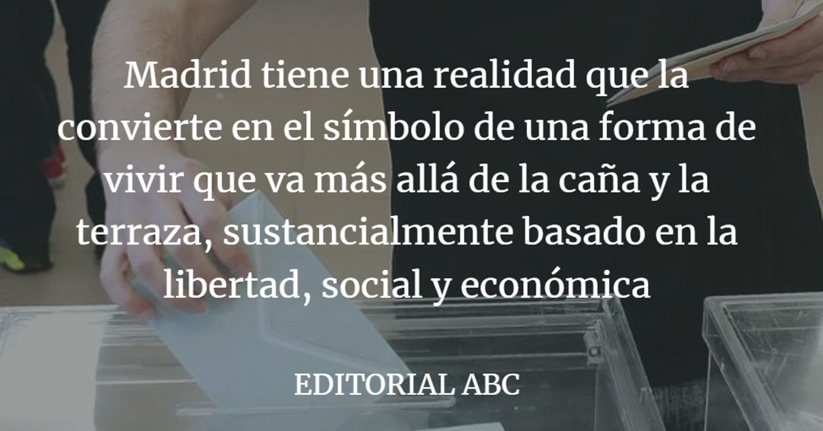 Editorial ABC: Madrid reflexiona