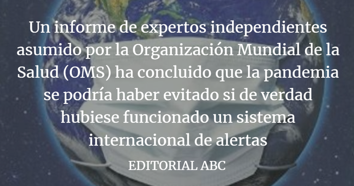 Editorial ABC: El planeta falló con la alerta de la pandemia