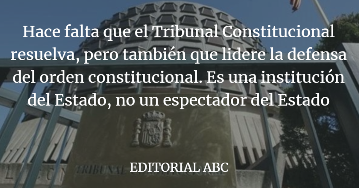 Editorial ABC: Cara y cruz en el relevo del TC