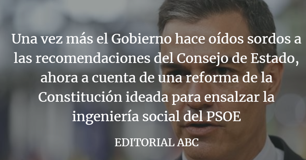 Editorial ABC: La soberbia de la Moncloa