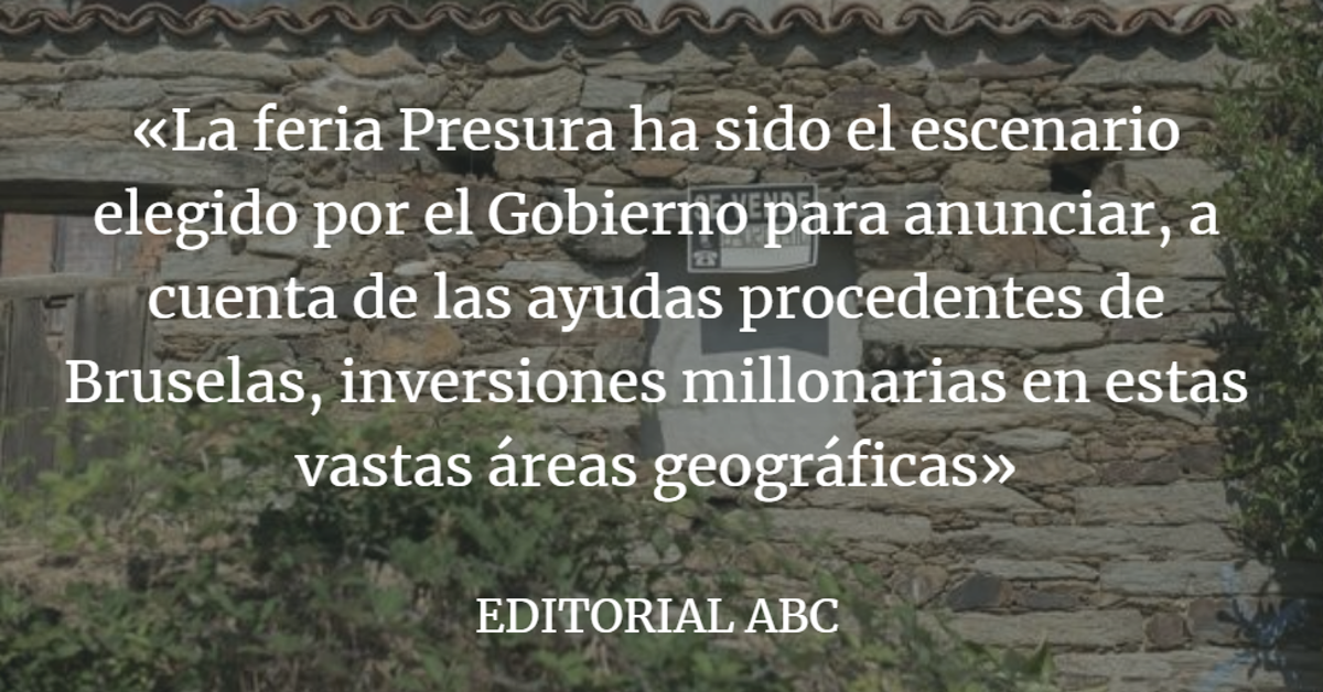 Editorial ABC: La España vaciada no tiene horizonte sin servicios