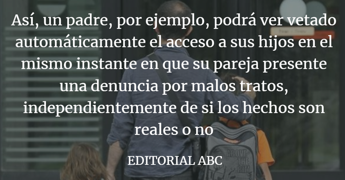 Editorial ABC: Otra reforma ideológica con presunción de culpabilidad