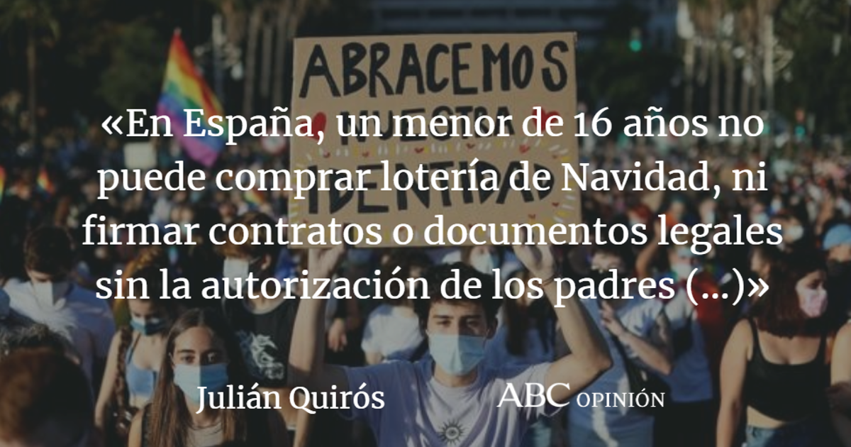 Julián Quirós: Menores trans