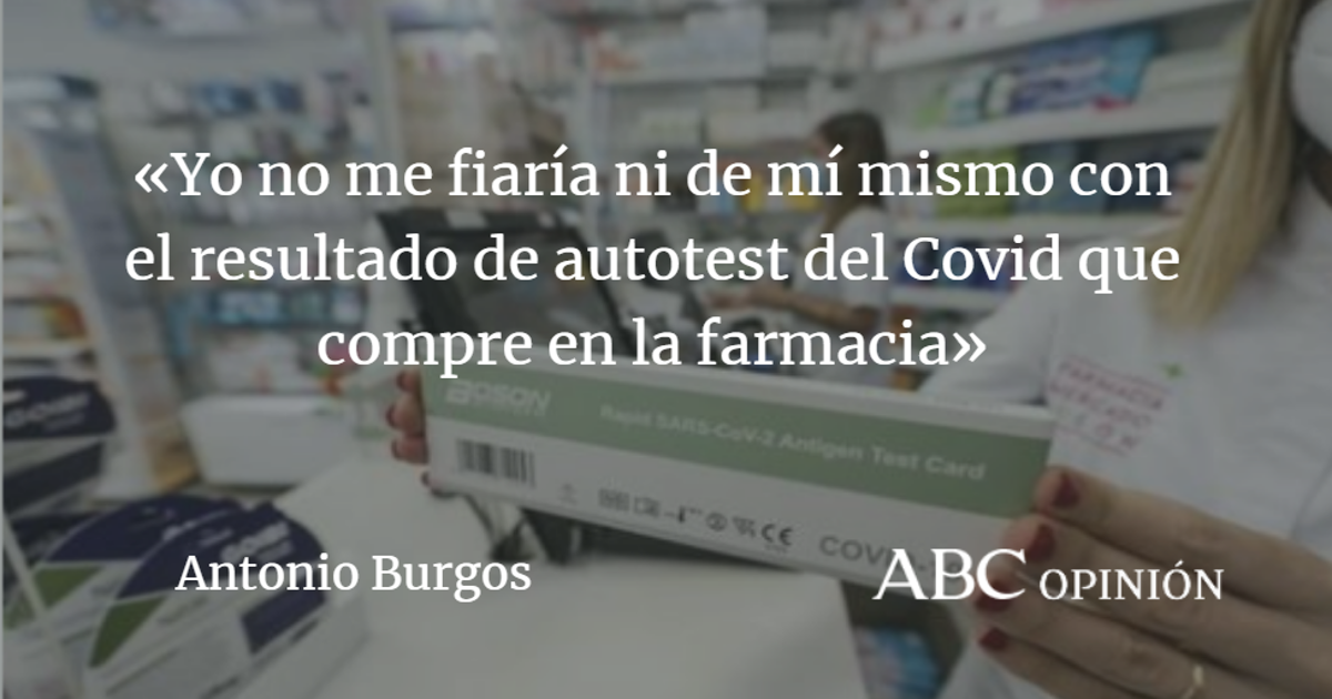 Antonio Burgos: Contra el autotest