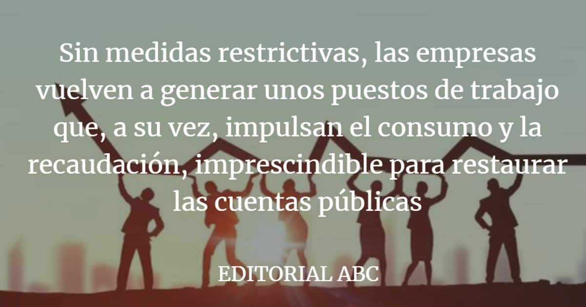 Editorial ABC: El mejor fondo de reconstrucción es el empleo