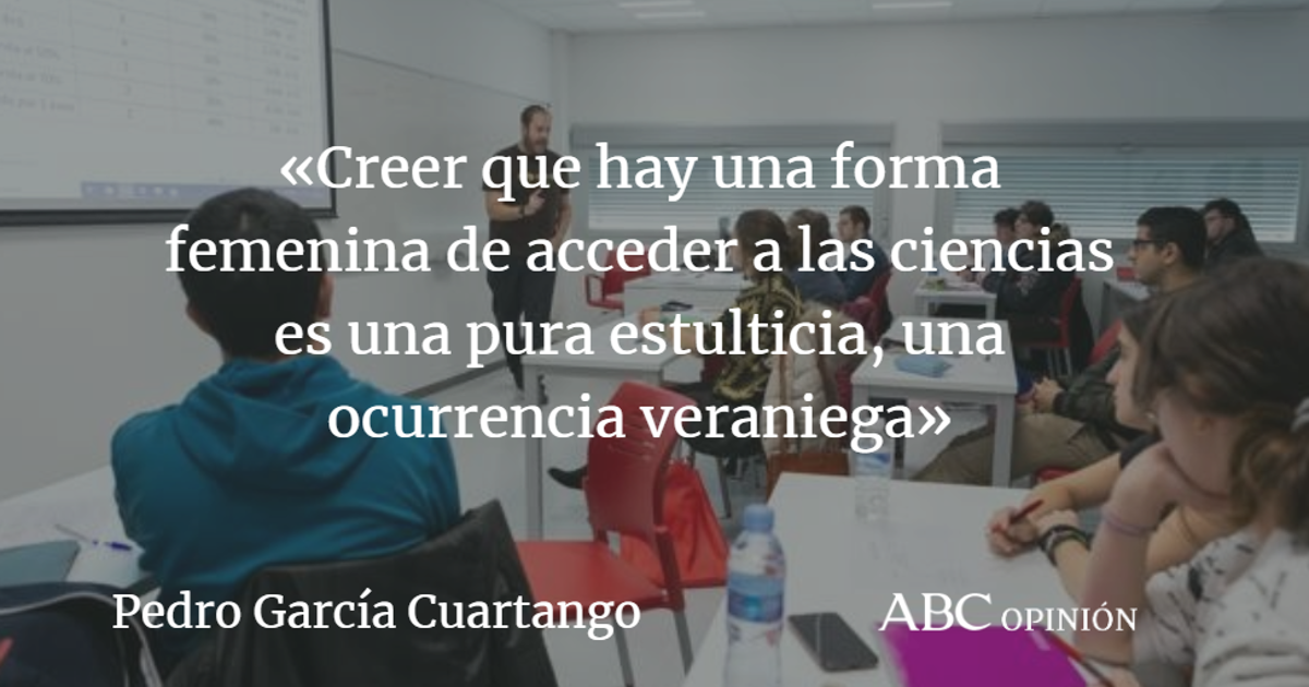Pedro García Cuartango: El género de las matemáticas