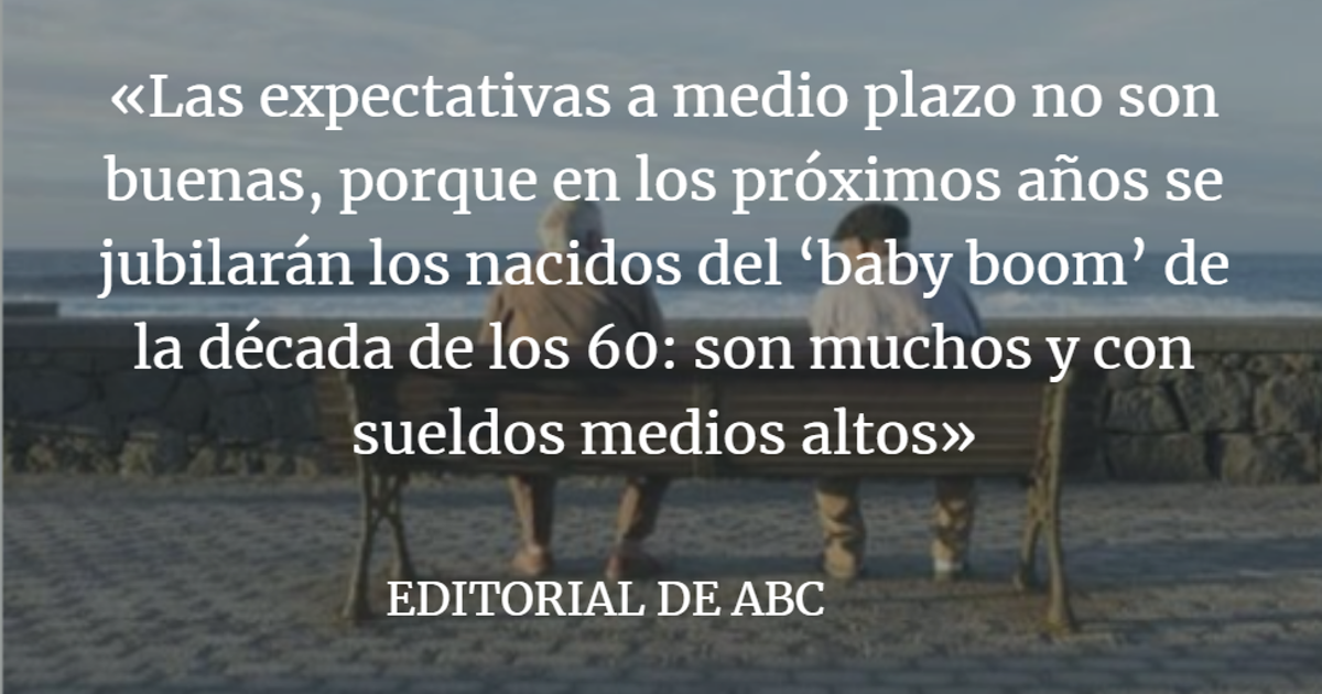 Editorial ABC: Futuro difuso de las pensiones