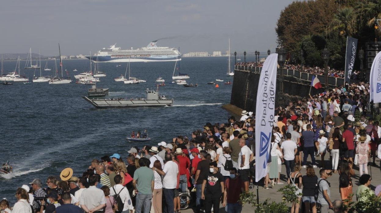 Ambiente durante el SailGP de este fin de semana.