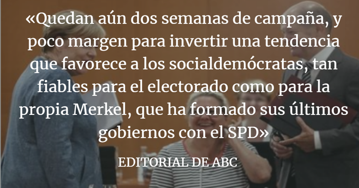 Editorial ABC: El orden de la gran coalición no altera el producto