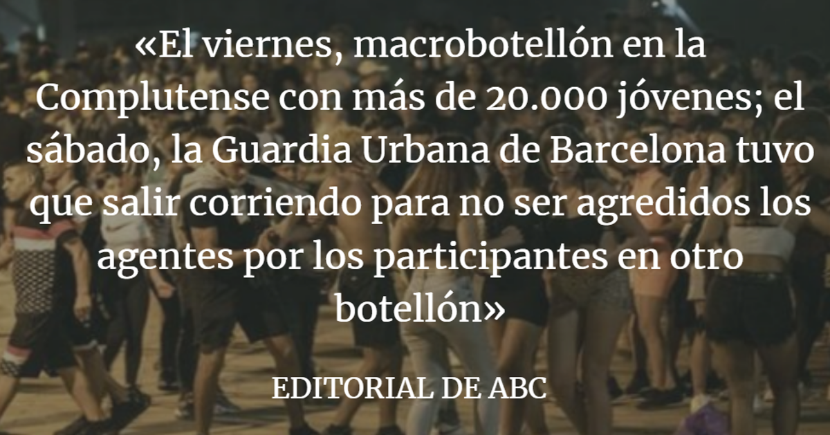 Editorial ABC: Botellón: algo más que un problema social y de salud