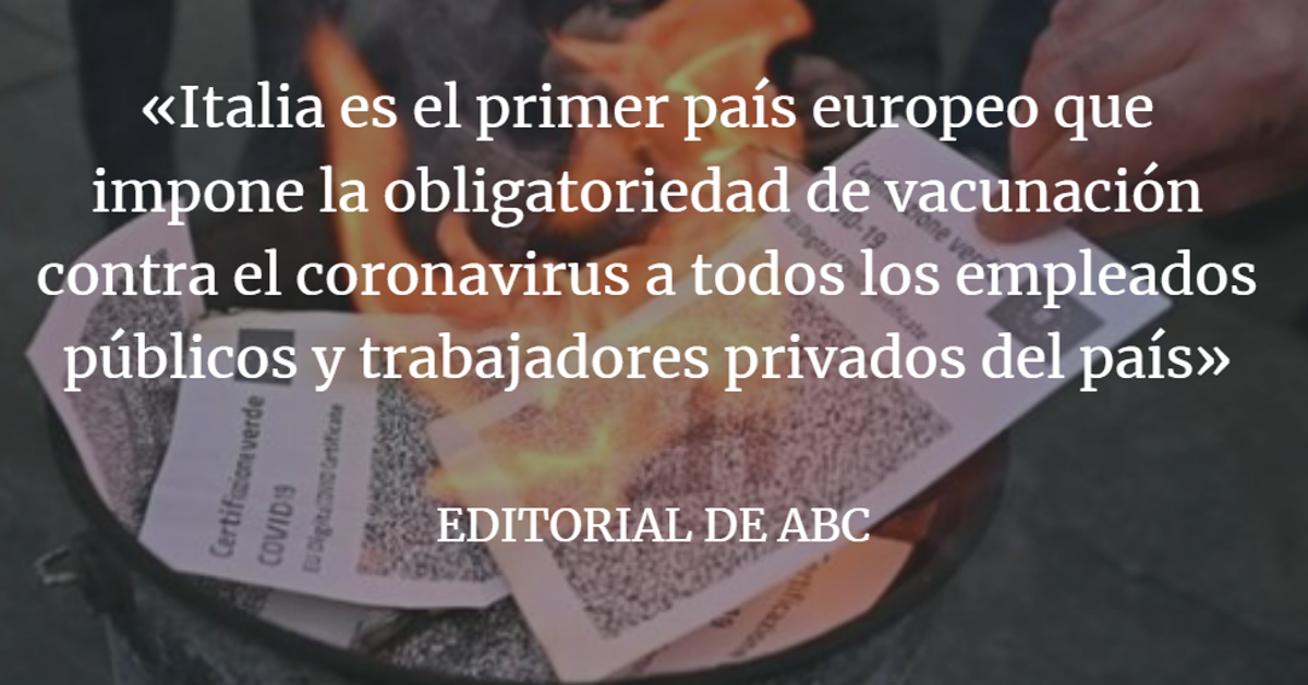 Editorial ABC: Salud pública frente al &#039;derecho a contagiar&#039;