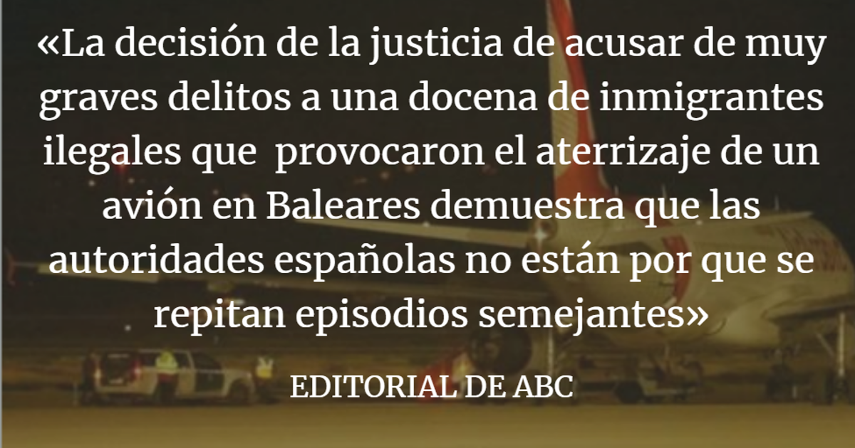 Editorial ABC: Una acusación severa para impedir más ‘pateras aéreas’