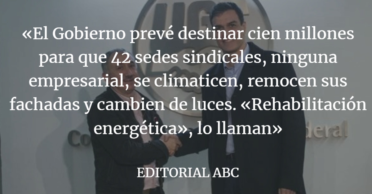 Editorial ABC: Un &#039;Plan E&#039; solo para sindicatos