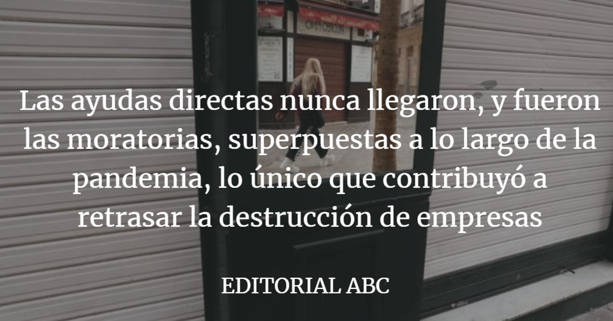 Editorial ABC: Retrasar la insolvencia, sin planes para evitarla