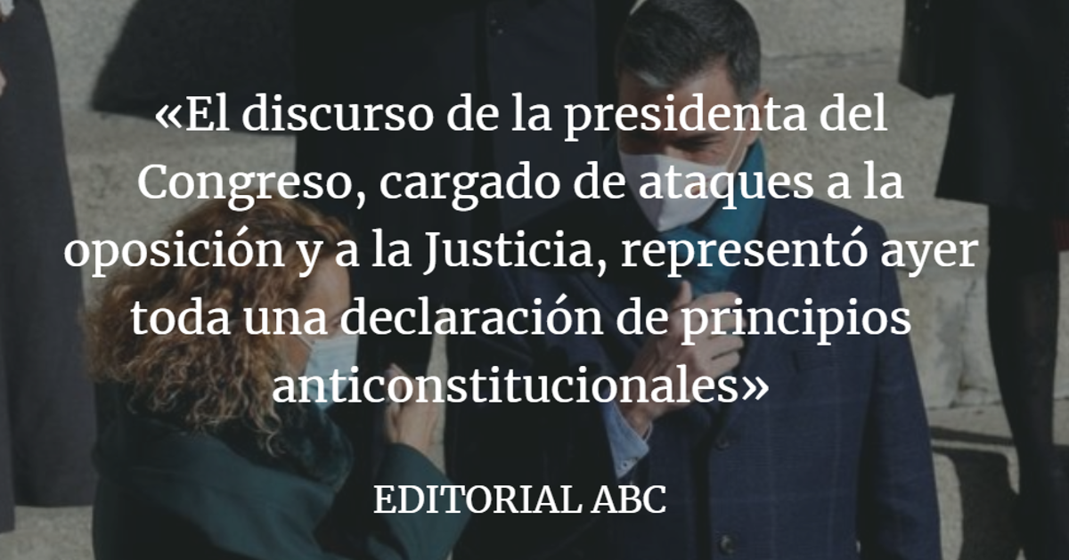 Editorial ABC: Batet, teórica del sanchismo