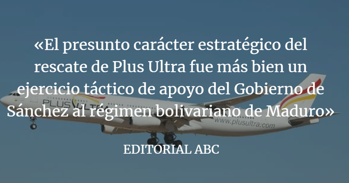 Editorial ABC: Un rescate con doble fondo