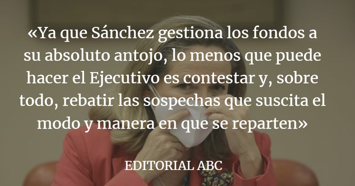 Editorial ABC: El silencio de Calviño no ayuda a alejar las sospechas