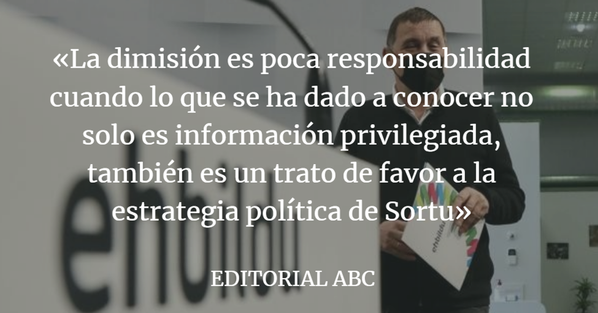 Editorial ABC: Vergonzoso pacto con ETA