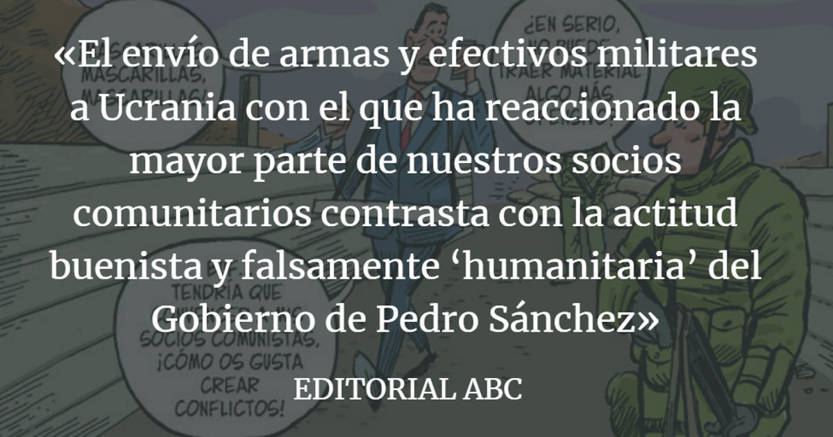 Editorial ABC: Sánchez margina a España de la alianza contra Rusia