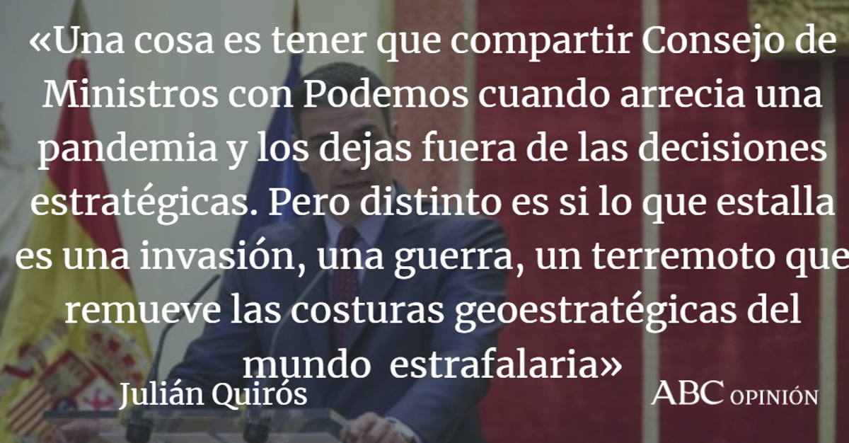 Julián Quirós: Efecto Putin en Sánchez
