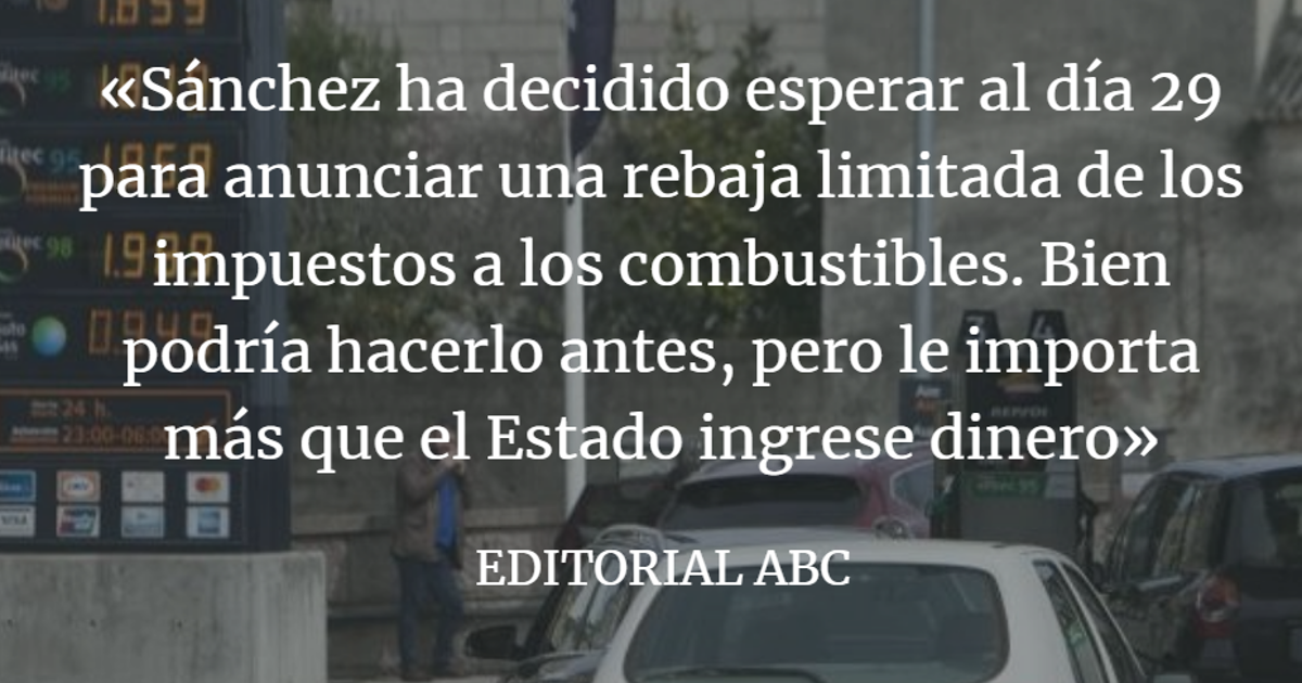 Editorial ABC: Una buena dosis de realismo