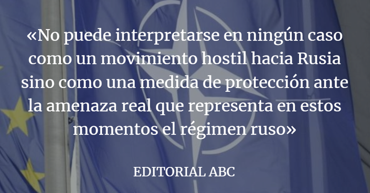 Editorial ABC: Suecia y Finlandia, a la OTAN