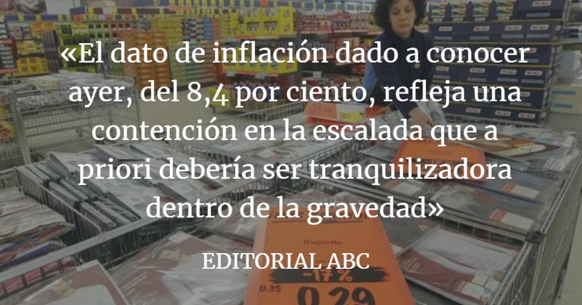 Editorial ABC: La inflación subyacente, otro plus para la crisis