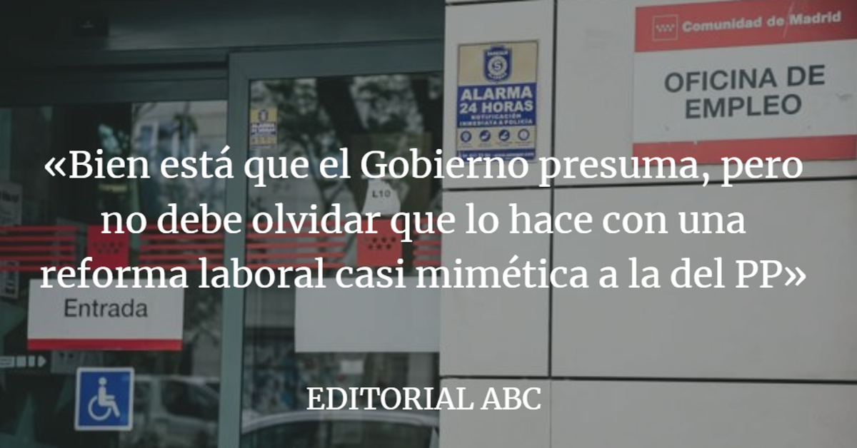 Editorial ABC: Luces y sombras del mercado laboral, que ya respira