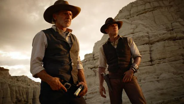 Harrisond Ford y Daniel Craig en «Cowboys &amp; aliens»