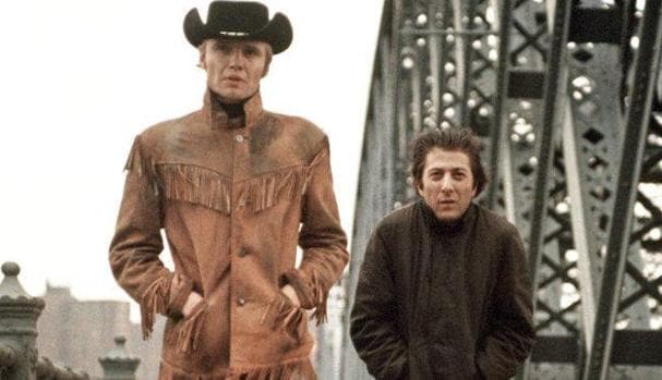 Jon Voight y Dustin Hoffman en «Cowboy de medianoche»